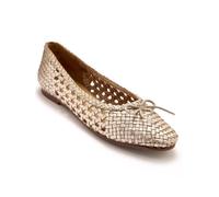 Ballerines tout cuir tressées 41