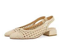 BALLERINES TRESSÉES EN CUIR DE COULEUR OFF-WHITE POUR FEMME PISKOVE
