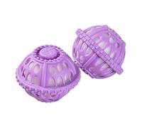 Balles à linge | Ensemble de boules de lavage écologiques pour l'entretien des vêtements | Design réutilisable anti-enroulement avec protection en tissu doux, construction légère pour les familles