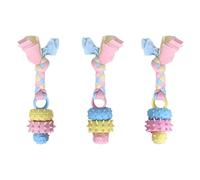 Balles à mâcher en TPR pour chiot - Kit de interactifs pour chien - Équipement de mastication - Système de d'exercice pour le nettoyage des dents du chien - Balles à mâcher et