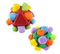 Balles à renifler pour chien - Jouet interactif coloré, jeu d'enrichissement pour animaux de compagnie, balle d'alimentation portable, jeu de puzzle canin | Balle à renifler lavable pour dressage de
