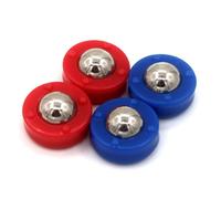 Balles À Roulettes De 23mm, 4 Pièces, Pour Mini Table De Football, Palets De Remplacement, Mise À Niveau, Rouge, Bleu