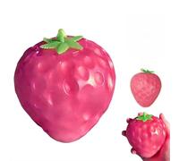 Balles anti-stress en forme de fraise, balle souple à presser en forme de mangue à changement de couleur, idéale pour soulager l'anxiété, les TOC, le TDAH, etc