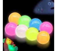 Balles Anti-Stress Lumineuses, Boules De Plafond Collantes, Balle Anti-Stress, Jouets À Presser pour Enfant Et Adultes 6/8/12Pcs(Couleur Au Hasard) (8 aléatoire)