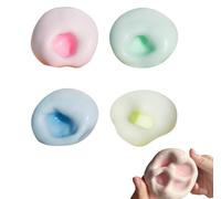 Balles Anti-Stress Raisin À Billes sous Vide Sand Glutinous Boules De Sable Gluantes Anti-Stress Jouet Sensoriel pour Enfants et Adultes la Décompression et la Concentration(6 cm) (4 PCS A)