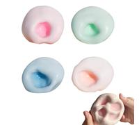 Balles Anti-Stress Raisin À Billes sous Vide Sand Glutinous Boules De Sable Gluantes Anti-Stress Jouet Sensoriel pour Enfants et Adultes la Décompression et la Concentration(6 cm) (4 PCS B)