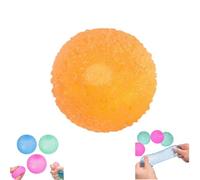 Balles anti-stress texturées pour adultes, jouet sensoriel texturé en gel à mémoire de forme, jouet à écraser à rebond lent, jouet à écraser de couleur aléatoire 1 pièce pour cadeaux de fête, jouet de