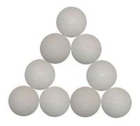 Balles Baby Foot en Plastique Dure - Marque Inconnue - Lot de 9 - Blanc