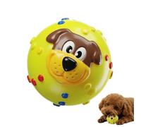Balles couinantes pour chiens - Jouets interactifs résistants à la déchirure pour chiots de petite et moyenne race, balles en caoutchouc avec couineur, jouet à rebondir élevé, pour intérieur et