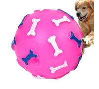 Balles couineurs pour chien - Pro - Jouet de dentition pour chiot - Balles couinantes avec imprimé os - Jouet de dentition pour chiot - Pour les parents d'animaux domestiques, entraîneurs, appartement