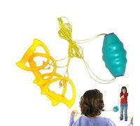 Balles coulissantes - Jumbo Speed Ball Zipballs, jeu de traction, joueur double extérieur, ensemble de jouets de sport | Navette coopérative tirant la balle pour deux joueurs Activité familiale Aire