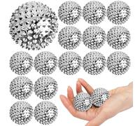 Balles d'acupression magnétiques : PRITOK 16 pièces 32 mm balle hérisson, balles de massage, balle de massage hérisson, balle de massage anti-stress, balle d'acupression magnétique pour soulager le