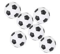 Balles de Baby-Foot de Remplacement en Plastique ABS Noir et Blanc de 32 Mm, Fournitures de Jeu de Baby-Foot avec 4 ou 6 Options de Paquet pour Salle de Jeux de Table de (6PCS)
