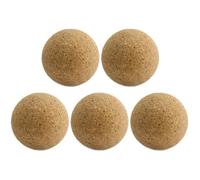 Lot de 5 balles de baby-foot en liège brut