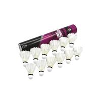 Balles de badminton - Lot de 12 volants de badminton avec plumes de