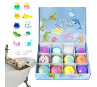 Balles de Bain Amusantes, de Jouets d'animaux Marins, de Boules d'eau Naturelles avec Un matériau respectueux de la Peau, Jouet de Douche pour avec Un Design coloré,