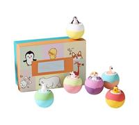 Balles de bain naturelles | 6 pièces avec mousse de douche corporelle à parfum durable - Savon amusant avec jouet animal à l'intérieur | pour se détendre bien-être été, soin de soi cadeau