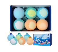 Balles De Bain Pour,6 Pièces Bio Douces Artisanales | Coffret De Boules De Bain Moussantes Et Salines Pour Filles,pour Détente Jeu Filles Garçons Cadeaux Fête Chaussettes de Noël