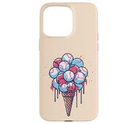 Balles de Baseball en Forme de cône de Glace pour garçons, Enfants, Hommes et Femmes Coque pour iPhone 15 Pro Max