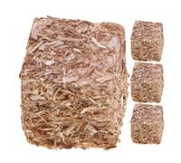 Balles de Foin pour la décoration - Ensemble de 4 pièces, Botte de Foin pour Maison de ; Hayrick en Miniature ; Petits Accessoires ornementaux ; Micro-ameublement paysager ; Paille synthétique