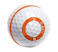 Balles de golf d'entraînement - Haute visibilité - Lignes orange - Balle d'entraînement longue distance - Accessoires de sport, matériel d'entraînement au swing pour intérieur et jardin