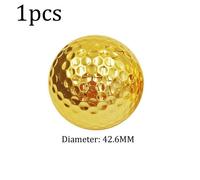 Balles De Golf Dorées Pour Golfeur, 1 Pièce, Balançoire D'intérieur Et D'extérieur, Balles D'entraînement De Putter, Cadeau De Noël Pour Père Ami