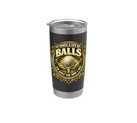 Balles de golf drôles perdues pour le w nd, équipe de recherche de balles de golf Gobelet isotherme en acier inoxydable double paroi