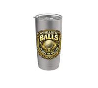 Balles de golf drôles perdues pour le w nd, équipe de recherche de balles de golf Gobelet isotherme en acier inoxydable double paroi