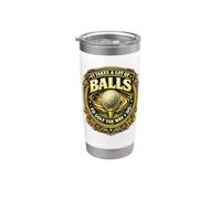 Balles de golf drôles perdues pour le w nd, équipe de recherche de balles de golf Gobelet isotherme en acier inoxydable double paroi