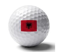Balles De Golf Humoristiques Imprimées Du Drapeau Albanais - Cadeaux Originaux Pour Tous Golfeurs Cadeaux Insolites Pour Passionnés De Enfants Papas Et Hommes Accessoires Tendance Pour Golfeurs