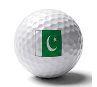 Balles De Golf Humoristiques Imprimées Du Drapeau Du Pakistan - Cadeaux Originaux Pour Tous Golfeurs Cadeaux Insolites Pour Passionnés De Enfants Papas Hommes Accessoires Tendance Pour Golfeurs