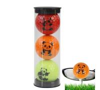 Balles de golf panda, balles de golf fantaisie drôles | Accessoires de golf portables amusants, golfeurs, balles de golf pour adultes, distance en famille et tirs droits, tous les golfeurs jeux de