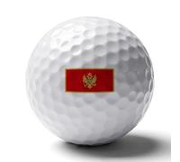 Balles De Golf Personnalisées Avec Drapeau Du Monténégro Imprimé Cadeaux Uniques Pour Golfeurs Événements Mémorables Pour Les Amateurs De Golf Papa Mari Pour Les Tournois Et Les Occasions Spéciales