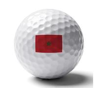 Balles De Golf Personnalisées Avec Le Drapeau Du Royaume Du Maroc Imprimé Cadeaux Uniques Pour Golfeurs Événements Mémorables Parfaits Pour Les Amateurs De Golf Tournois Et Occasions Spéciales