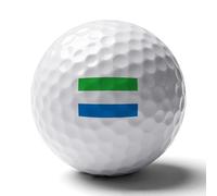 Balles De Golf Personnalisées Imprimées Avec Le Drapeau De La République De Sierra Leone Marquage Réutilisable Double Face Accessoires De Golf Originaux Pour Les Passionnés De Golfeurs Papa Mari