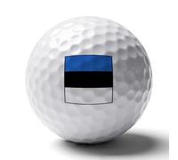 Balles De Golf Personnalisées Imprimées Cadeau Amusant Pour Golfeurs Balle De Golf Aux Couleurs Du Drapeau De République D’Estonie Idée Cadeau Originale Pour Passionnés De Golfeurs Papa Mari Enfants