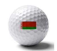 Balles De Golf Personnalisées Imprimées Cadeau Amusant Pour Golfeurs Balle De Golf Aux Couleurs Du Drapeau De République Du Bélarus Idée Cadeau Originale Pour Passionnés De Golfeurs Papa Mari Enfants