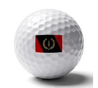 Balles De Golf Personnalisées Imprimées - Cadeau Original Pour Golfeurs Balle De Golf Avec Drapeau Afro-Américain Emblème Du Mois De L’Histoire Des Noirs Pour Passionnés De Golfeurs Papas Maris