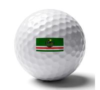 Balles De Golf Personnalisées Pour Hommes Avec Le Drapeau De La République De Tchétchénie Accessoires De Golf Originaux Et Tendance Pour Les Passionnés De Golfeurs Papa Mari Pour Anniversaire Ou Noël
