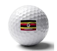 Balles De Golf Personnalisées Pour Hommes Avec Le Drapeau De La République D'Ouganda Cadeaux De Golf Uniques Et Accessoires Sympas Pour Golfeurs Amateurs Pères Et Maris Pour Un Anniversaire Ou Noël