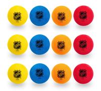 Balles de hockey Franklin Sports pour genoux Mini balles de hockey d'int rieur en mousse pour enfants 12 balles de hockey en mousse souple