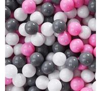 Balles de jeu 500 pcs multicolore blanc, gris et rose G