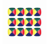 Balles de Jonglage, 12 Pack Soft Juggling Balls Balle Jonglage PU Balles Doux Balle en Mousse pour Enfants et Débutants