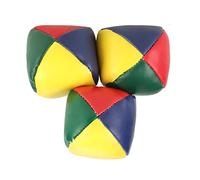 Balles de Jonglage en Cuir PU, Ensemble de 3 Balles de Jonglage de 5 Cm, Balle d'apprentissage pour Enfants et Débutants, Poignée Souple, Jouet Portable de Coordination œil-Main pour Jeu de à