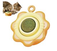 Balles De Jouet À Cataire | Jouets À Mâcher Rotatifs 360 Degrés,Boule d'Énergie pour Chat Adhésive | Pour La Maison Le Salon La Chambre Le Voyage L'Entraînement L'Activité Après-Repas La Prévention De