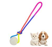 Balles De Jouets Pour Chiens | Balle Pour Chien Qui Brille Dans Le Noir Avec Corde | Jouets D'enrichissement Pour Chiens | Jouet À Mâcher Gonflable Avec Corde | Pour Les Mâcheurs Agressifs, Entraîneme