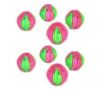 Balles de lavage pour épilation des poils d'animaux - 8 pièces réutilisables - Attrape-poils d'animaux pour le linge - Attrape-poils d'animaux à enlever