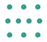 Balles de Massage CanDo 7 cm (2,8 Pouces) Vertes - Balles à Picots pour Massage des Points de Déclenchement, Lot de 12 pour Physiothérapie, Ergothérapie et Usage Clinique