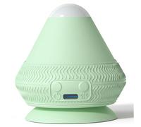 Balles de massage pour le chauffage du dos et balle de massage vibrante avec ventouse pour soulager les muscles, boule fascia pour la relaxation du dos, cou et corps, vert