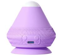 Balles de massage pour le chauffage du dos et balle de massage vibrante avec ventouse pour soulager les muscles, boule fascia pour la relaxation du dos, cou et corps, violet, vibrant